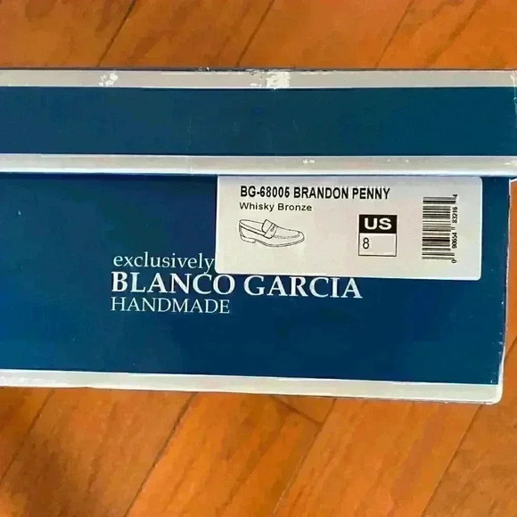 Blanco Garcia Bradon Penny Loafer Whiskey Bronze size 8 M (Hand made) BRAND NEW - Picture 6 of 7